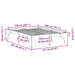 Cadru de pat Alb 150 x 200 cm Lemn de pin masiv - WALTI WALTI