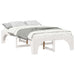 Cadru de pat Alb 140 x 190 cm Lemn de pin masiv - WALTI WALTI