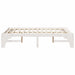 Cadru de pat Alb 140 x 190 cm Lemn de pin masiv - WALTI WALTI