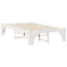 Cadru de pat Alb 135 x 190 cm Lemn de pin masiv - WALTI WALTI