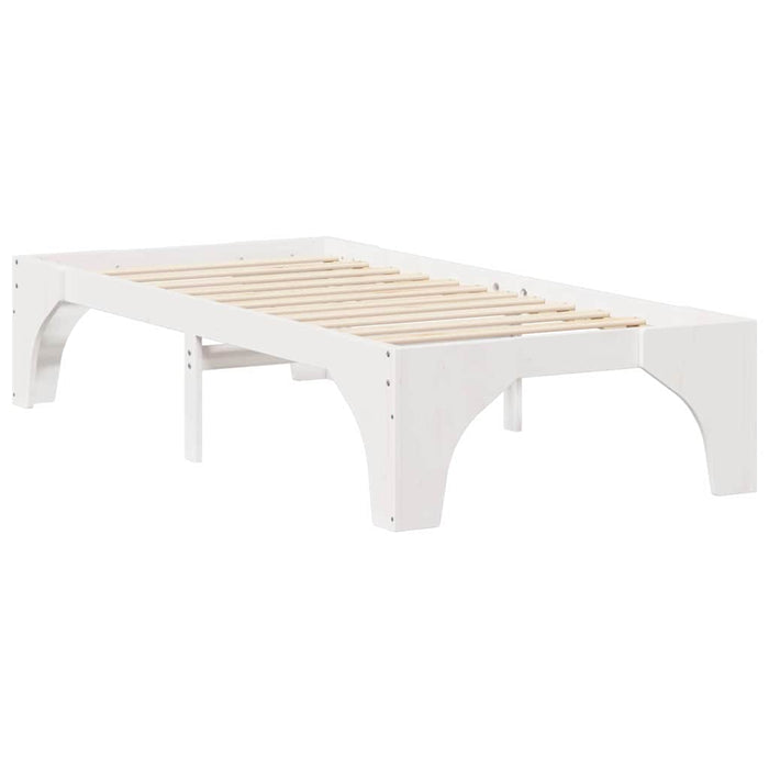 Cadru de pat Alb 90 x 200 cm Lemn de pin masiv - WALTI WALTI