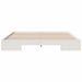 Cadru de pat de podea Alb 200 x 200 cm Lemn masiv de pin - WALTI WALTI