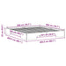 Cadru de pat de podea Alb 200 x 200 cm Lemn masiv de pin - WALTI WALTI