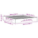 Cadru de pat de podea Maro 200 x 200 cm Lemn masiv de pin - WALTI WALTI