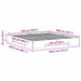 Cadru de pat de podea Alb 180 x 200 cm Lemn masiv de pin - WALTI WALTI