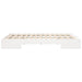 Cadru de pat de podea Alb 150 x 200 cm Lemn masiv de pin - WALTI WALTI