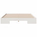 Cadru de pat de podea Alb 140 x 200 cm Lemn masiv de pin - WALTI WALTI