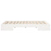 Cadru de pat de podea Alb 140 x 190 cm Lemn masiv de pin - WALTI WALTI