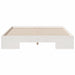 Cadru de pat de podea Alb 120 x 190 cm Lemn masiv de pin - WALTI WALTI