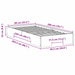 Cadru de pat de podea Alb 90 x 200 cm Lemn masiv de pin - WALTI WALTI
