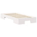 Cadru de pat de podea Alb 90 x 190 cm Lemn masiv de pin - WALTI WALTI