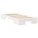 Cadru de pat de podea Alb 75 x 190 cm Lemn masiv de pin - WALTI WALTI