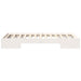 Cadru de pat de podea Alb 75 x 190 cm Lemn masiv de pin - WALTI WALTI