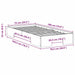 Cadru de pat de podea Alb 75 x 190 cm Lemn masiv de pin - WALTI WALTI