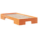 Cadru de pat de podea Maro 75 x 190 cm Lemn masiv de pin - WALTI WALTI