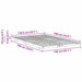 Cadru de pat Maroniu cerat 140 x 190 cm Lemn de pin masiv - WALTI WALTI