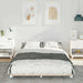 Cadru de pat Alb 135 x 190 cm Lemn de pin masiv - WALTI WALTI
