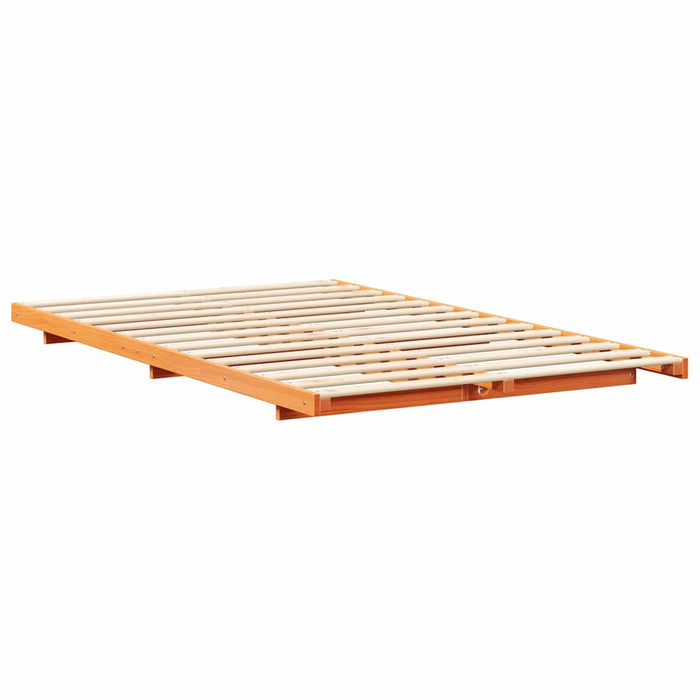 Cadru de pat Maroniu cerat 120 x 190 cm Lemn de pin masiv - WALTI WALTI
