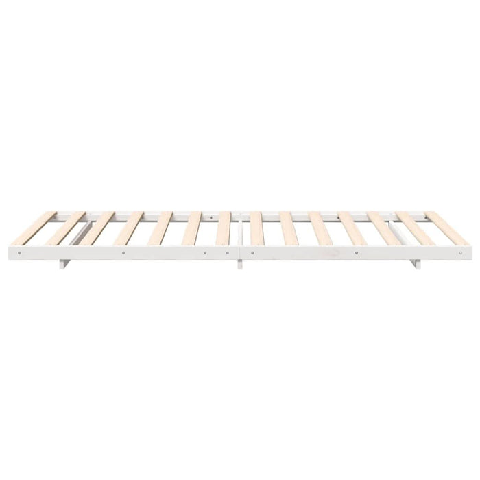 Cadru de pat Alb 100 x 200 cm Lemn de pin masiv - WALTI WALTI