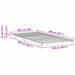 Cadru de pat Alb 100 x 200 cm Lemn de pin masiv - WALTI WALTI