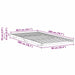 Cadru de pat Alb 90 x 200 cm Lemn de pin masiv - WALTI WALTI