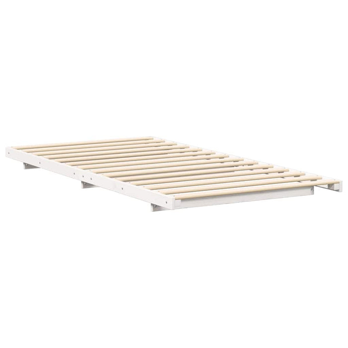 Cadru de pat Alb 90 x 190 cm Lemn de pin masiv - WALTI WALTI