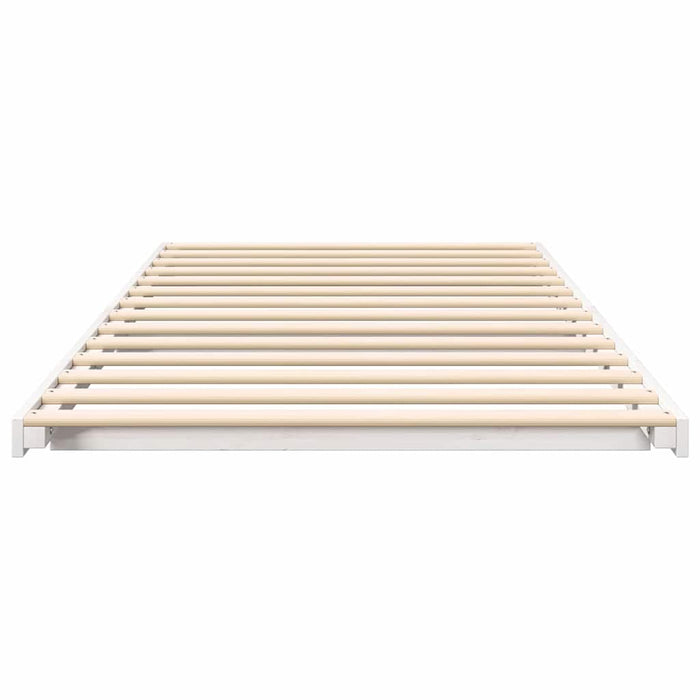 Cadru de pat Alb 90 x 190 cm Lemn de pin masiv - WALTI WALTI