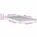 Cadru de pat Alb 90 x 190 cm Lemn de pin masiv - WALTI WALTI