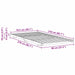 Cadru de pat Alb 80 x 210 cm Lemn de pin masiv - WALTI WALTI