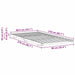 Cadru de pat Maro 90 x 210 cm Lemn de pin masiv - WALTI WALTI