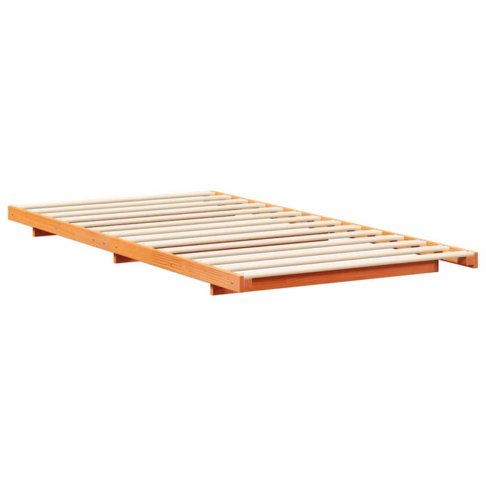Cadru de pat Maroniu cerat 100 x 210 cm Lemn de pin masiv - WALTI WALTI