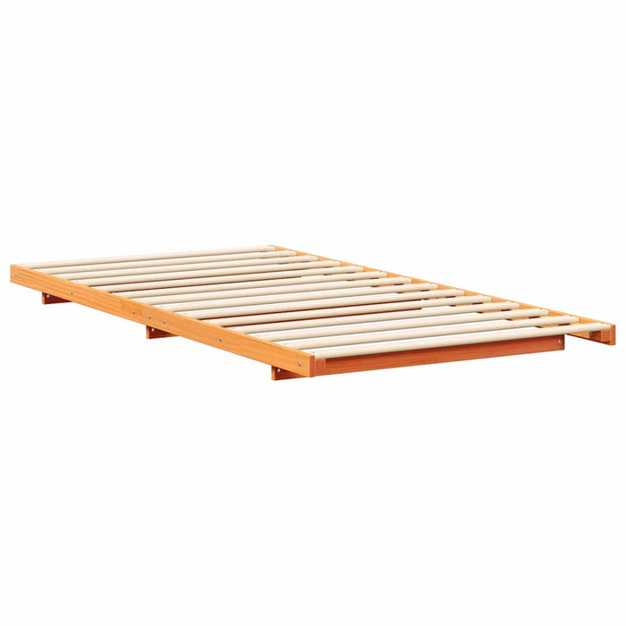 Cadru de pat Maroniu cerat 100 x 210 cm Lemn de pin masiv - WALTI WALTI