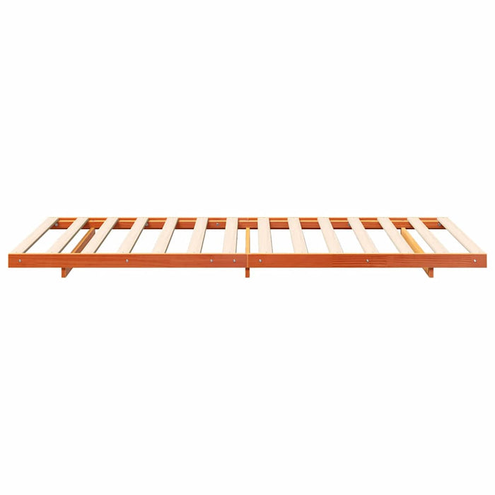 Cadru de pat Maroniu cerat 100 x 210 cm Lemn de pin masiv - WALTI WALTI