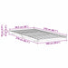 Cadru de pat Maroniu cerat 100 x 210 cm Lemn de pin masiv - WALTI WALTI