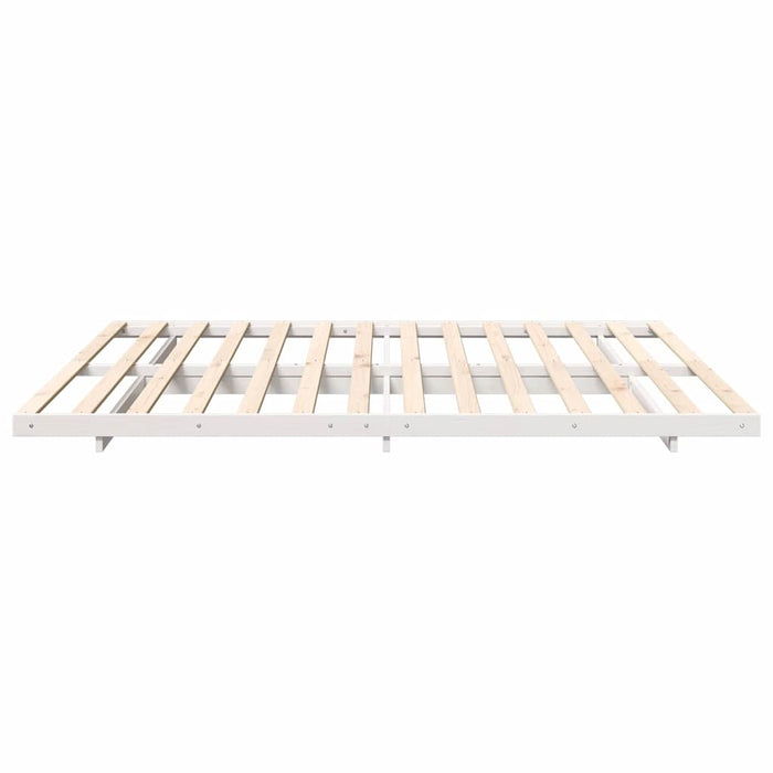 Cadru de pat Alb 200 x 210 cm Lemn de pin masiv - WALTI WALTI