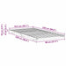 Cadru de pat Maro 80 x 220 cm Lemn de pin masiv - WALTI WALTI