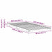 Cadru de pat Maroniu cerat 90 x 220 cm Lemn de pin masiv - WALTI WALTI