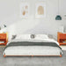 Cadru de pat Maroniu cerat 180 x 220 cm Lemn de pin masiv - WALTI WALTI