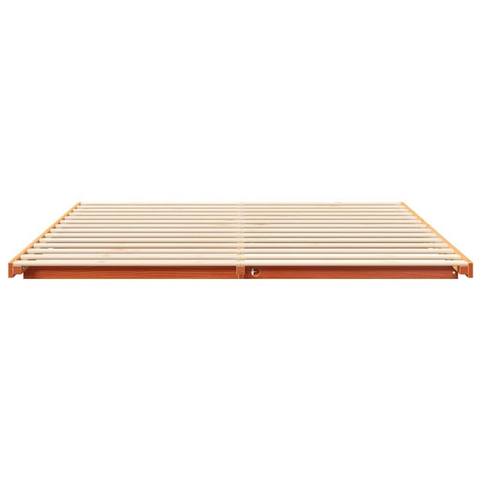 Cadru de pat Maroniu cerat 180 x 220 cm Lemn de pin masiv - WALTI WALTI