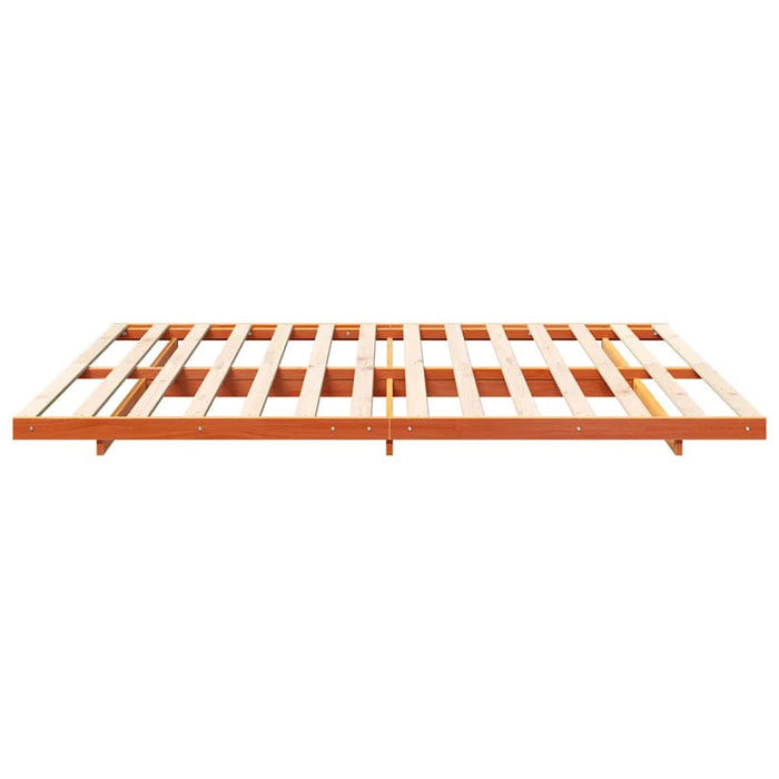 Cadru de pat Maroniu cerat 180 x 220 cm Lemn de pin masiv - WALTI WALTI