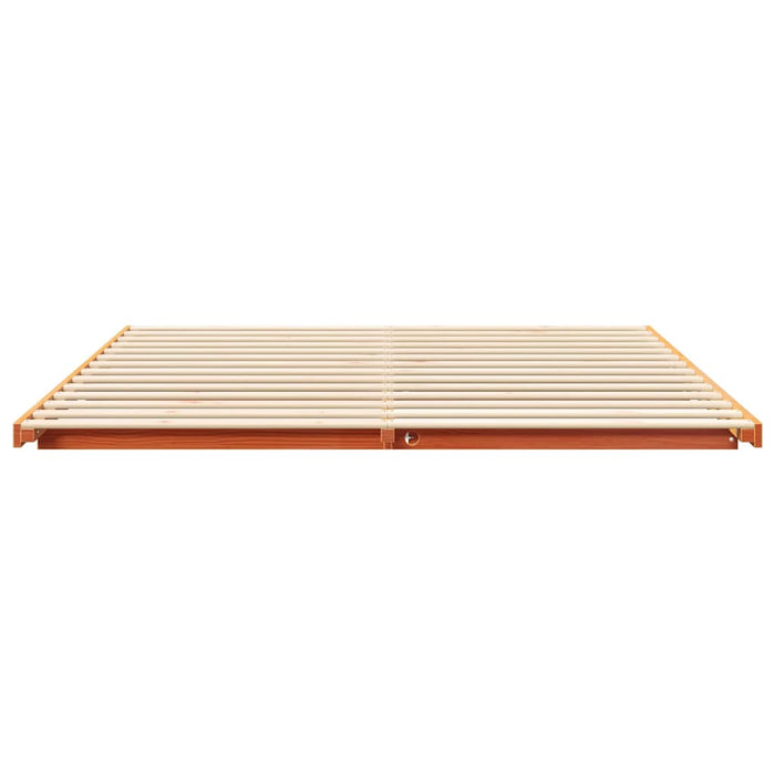 Cadru de pat Maroniu cerat 200 x 220 cm Lemn de pin masiv - WALTI WALTI