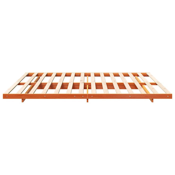 Cadru de pat Maroniu cerat 200 x 220 cm Lemn de pin masiv - WALTI WALTI