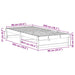 Cadru de pat Alb 90 x 200 cm Lemn de pin masiv - WALTI WALTI