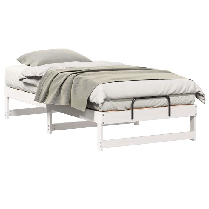 Cadru de pat Alb 90 x 190 cm Lemn de pin masiv - WALTI WALTI