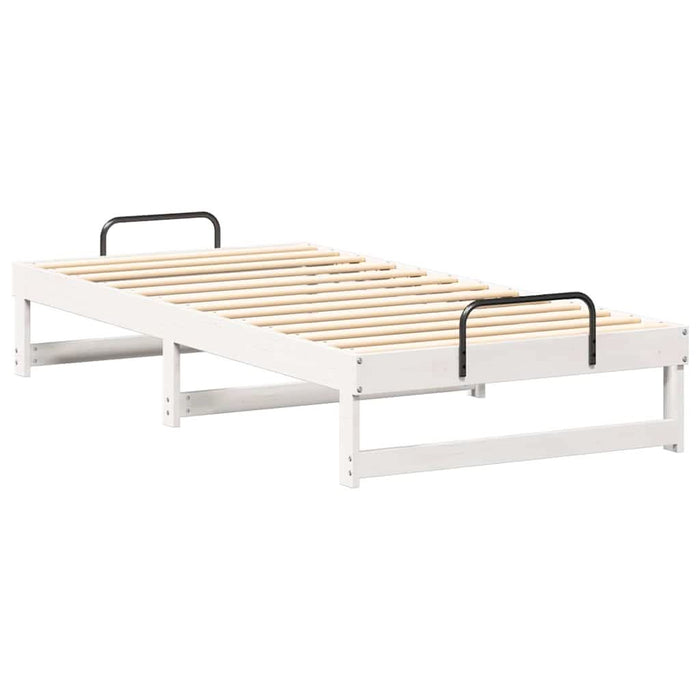 Cadru de pat Alb 90 x 190 cm Lemn de pin masiv - WALTI WALTI