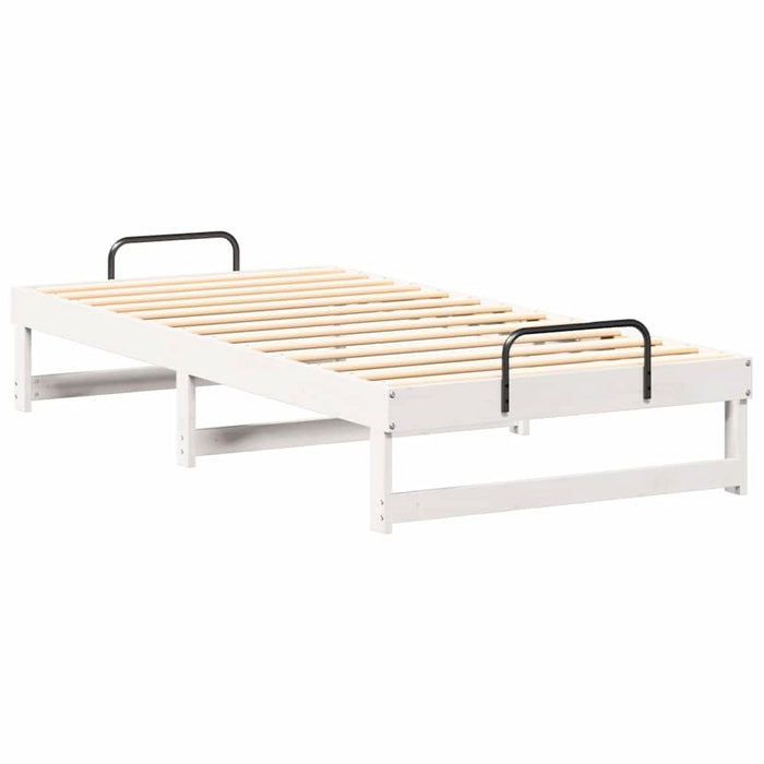 Cadru de pat Alb 90 x 190 cm Lemn de pin masiv - WALTI WALTI