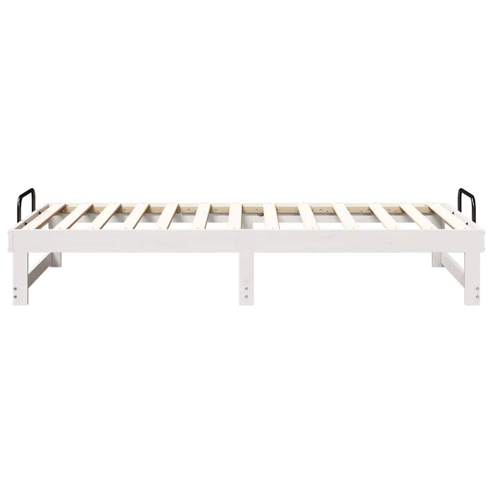 Cadru de pat Alb 90 x 190 cm Lemn de pin masiv - WALTI WALTI