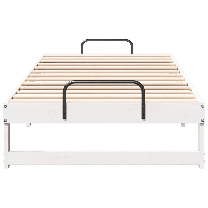 Cadru de pat Alb 75 x 190 cm Lemn de pin masiv - WALTI WALTI