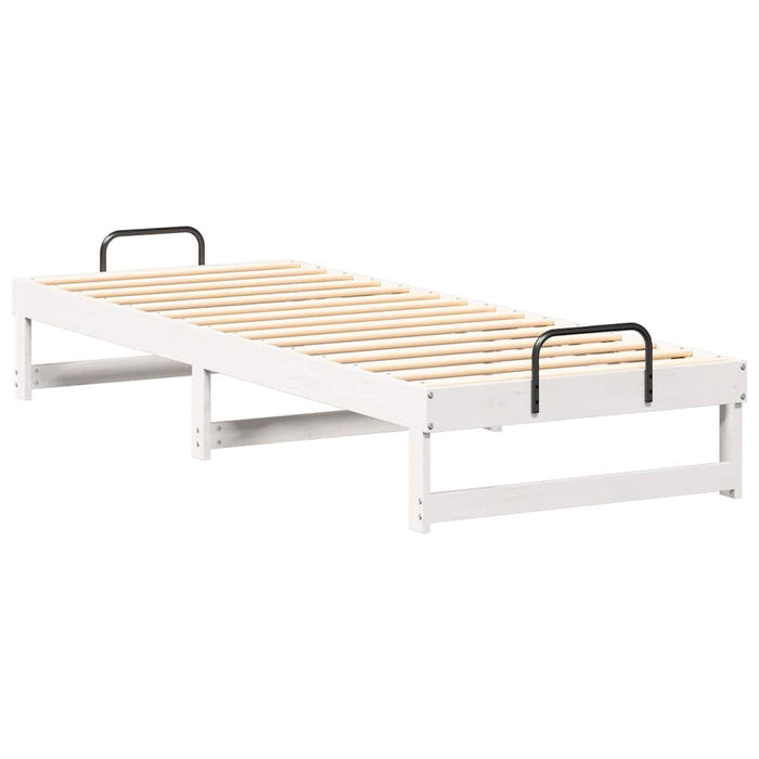 Cadru de pat Alb 80 x 210 cm Lemn de pin masiv - WALTI WALTI