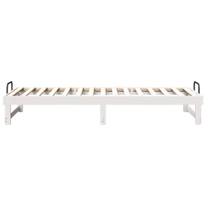 Cadru de pat Alb 80 x 210 cm Lemn de pin masiv - WALTI WALTI